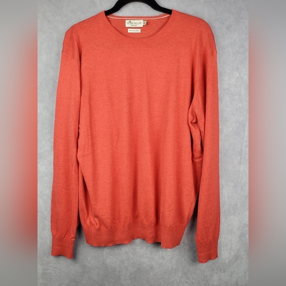 Peter Millar Men's‎ M Crew neck Crown Soft Sweater Lightweight Cotton Silk